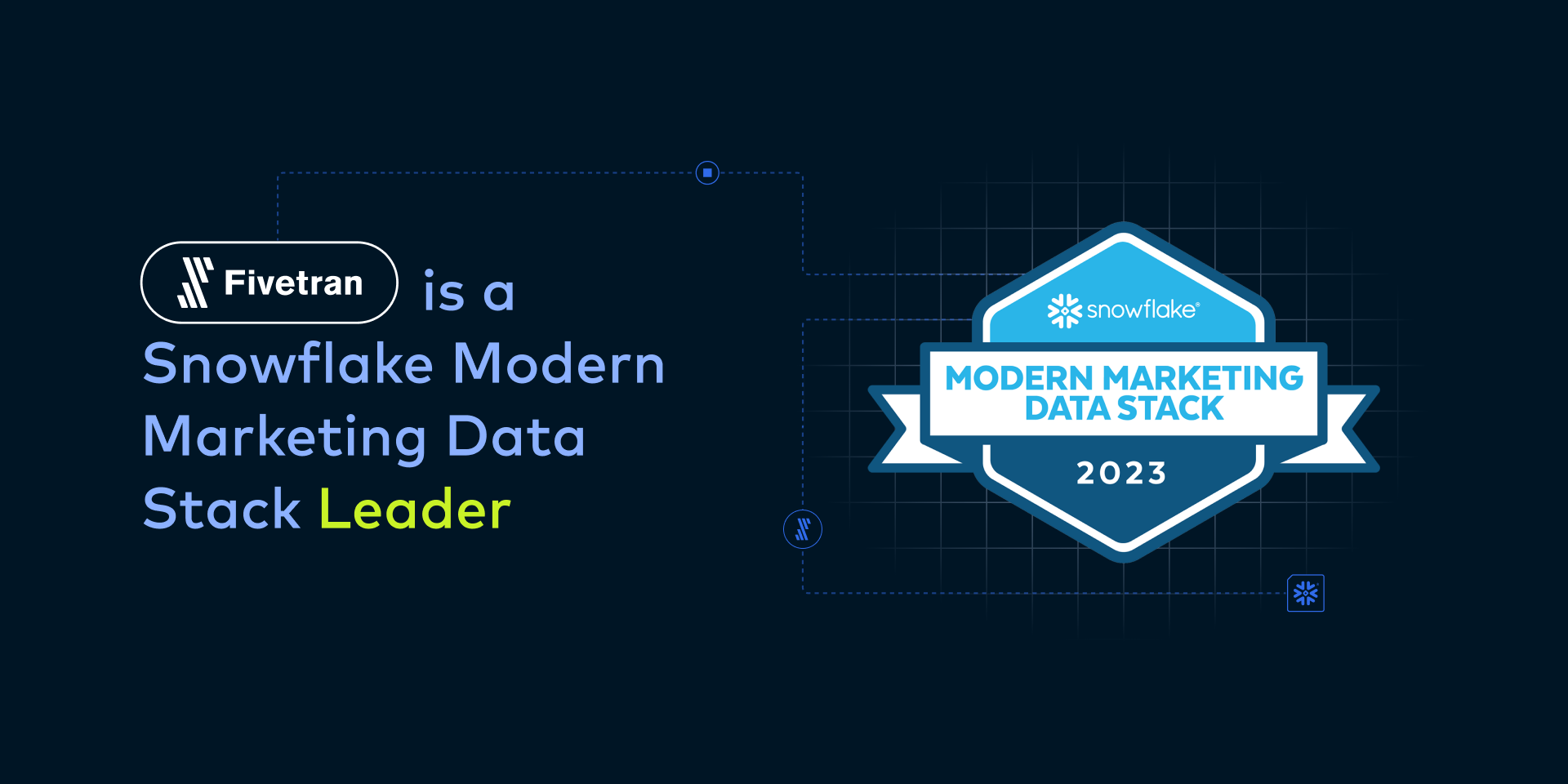 Fivetran named leader in Snowflake’s Marketing Data Stack report