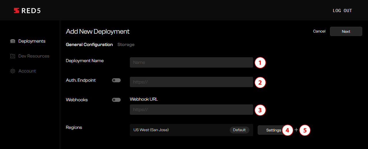 Add New Deployment
