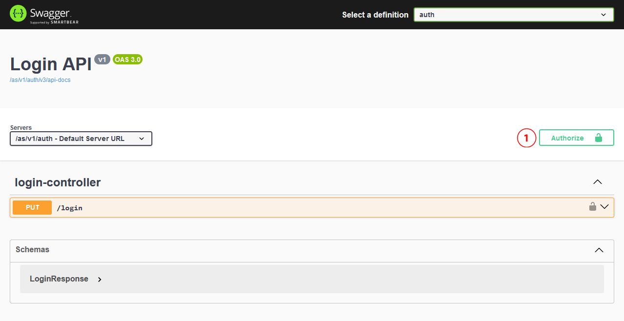 Stream Manager 2.0 authenticate to OpenAPI/Swagger UI