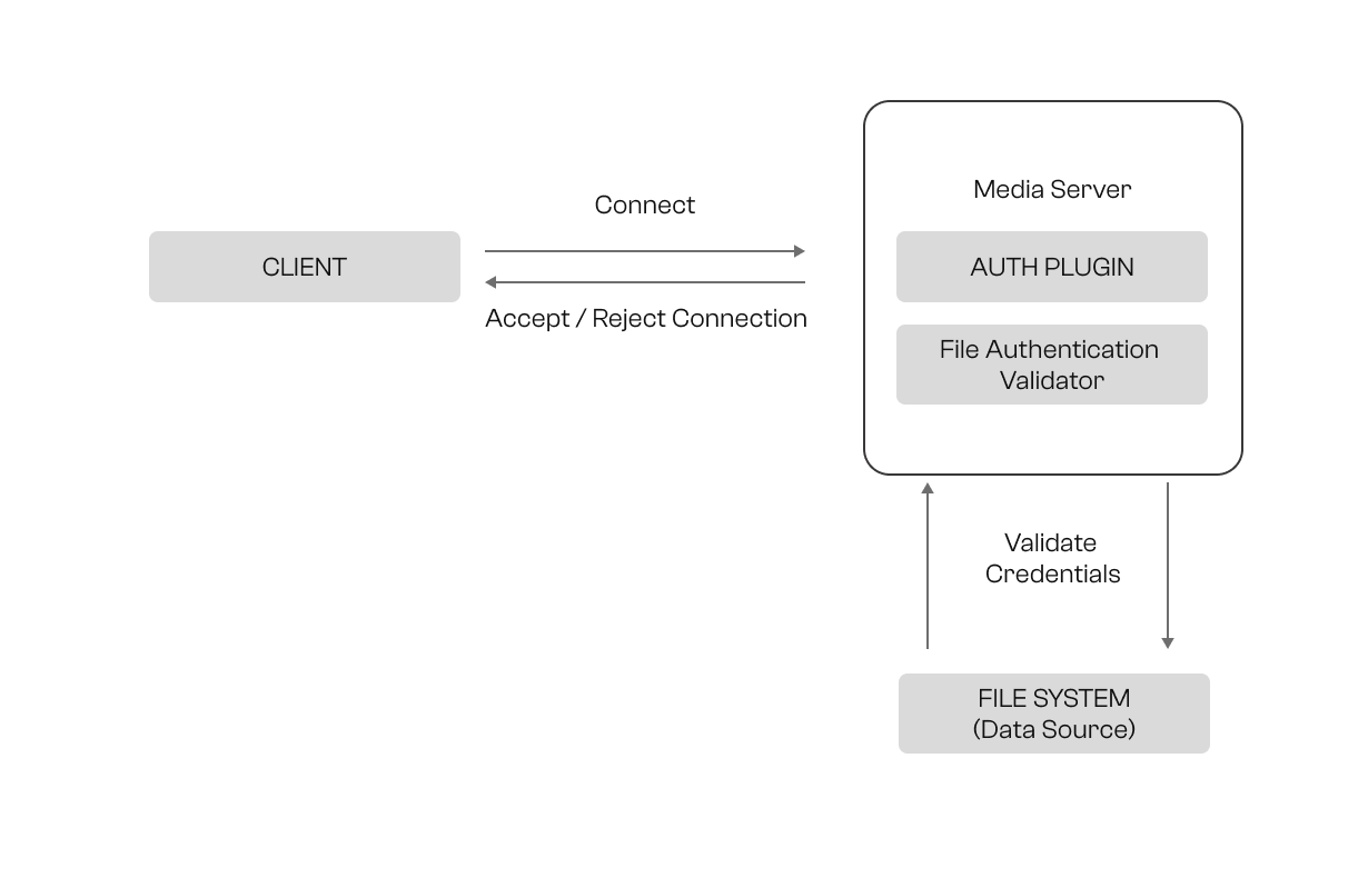 Red5 Pro File Authentication Validator Flow
